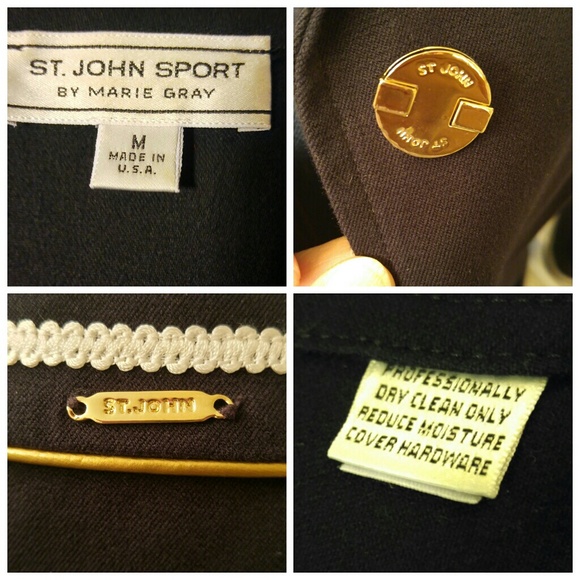Vintage St. John Sport by Marie Gray Black Blazer
